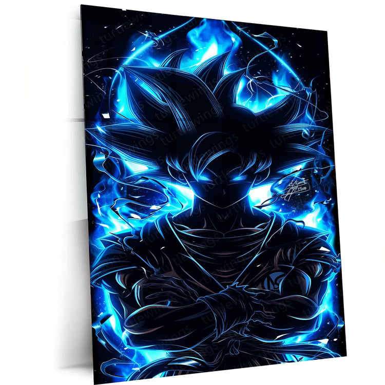 Goku Metal Poster – Iconic Dragon Ball Z Art | Powerful Super Saiyan Wall Decor 7 - TURTLEWINGS 