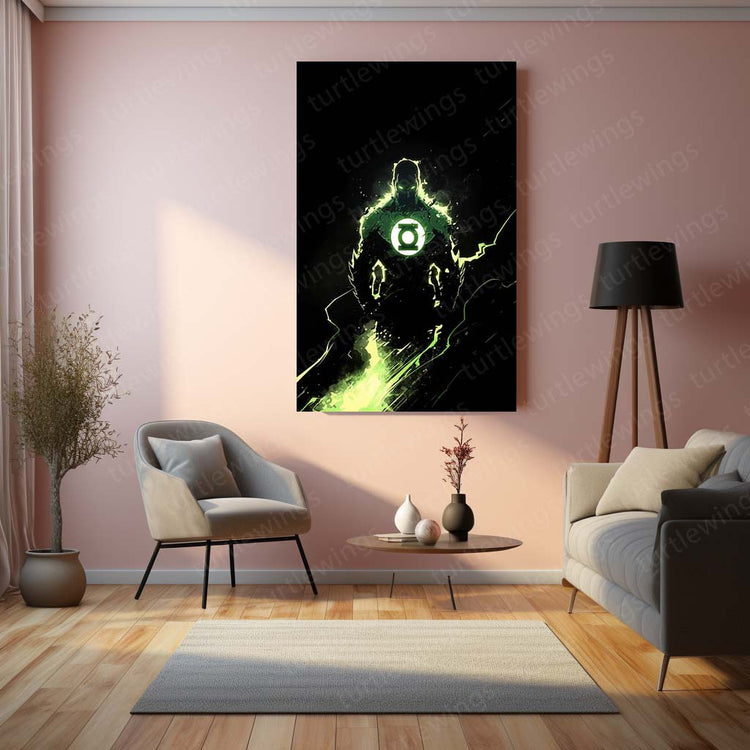 Green Lantern Metal Poster | DC Comics Hero | HD Print