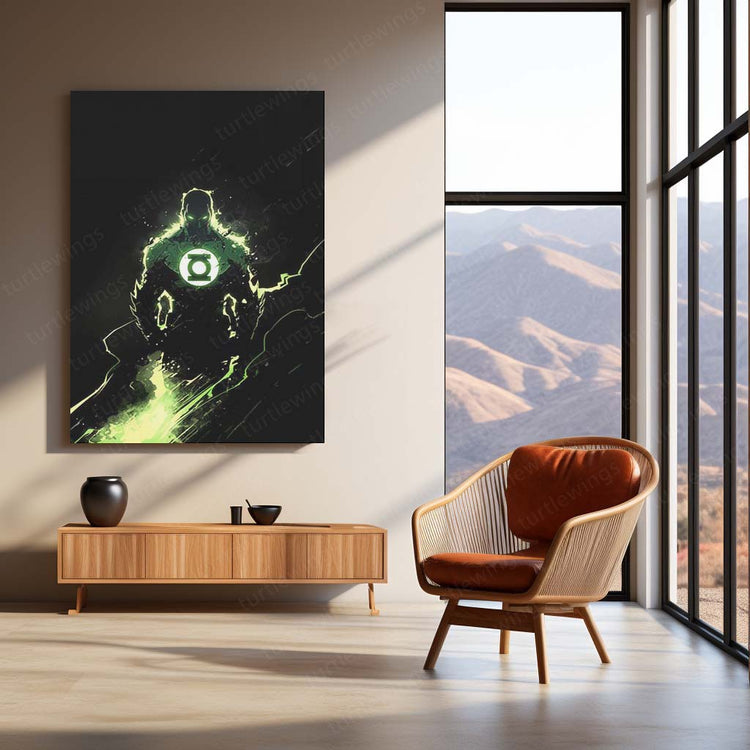 Green Lantern Metal Poster | DC Comics Hero | HD Print