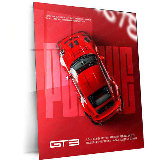 GT3 Metal Poster - TURTLEWINGS 