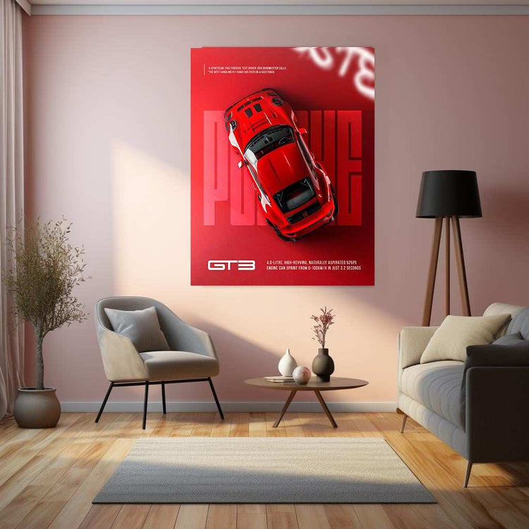 GT3 Metal Poster - TURTLEWINGS 