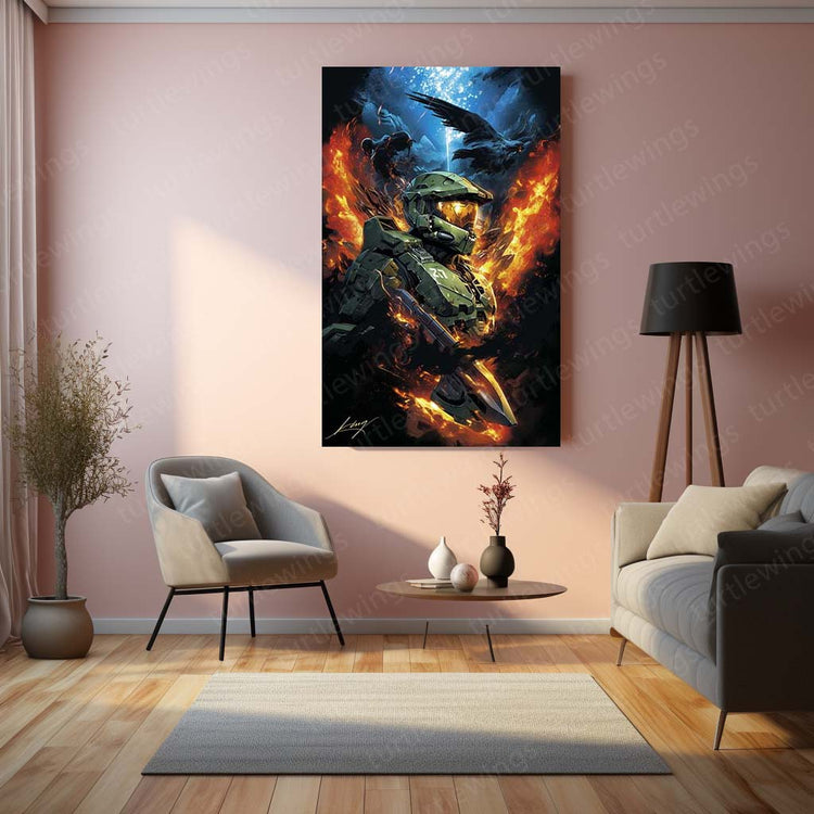 Halo Metal Poster | Iconic Video Game | HD Print