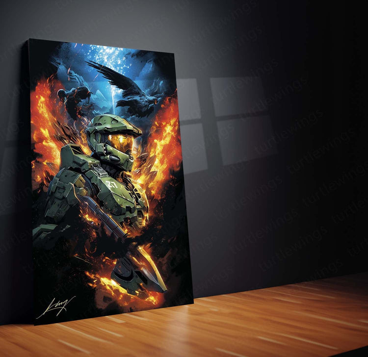 Halo Metal Poster | Iconic Video Game | HD Print