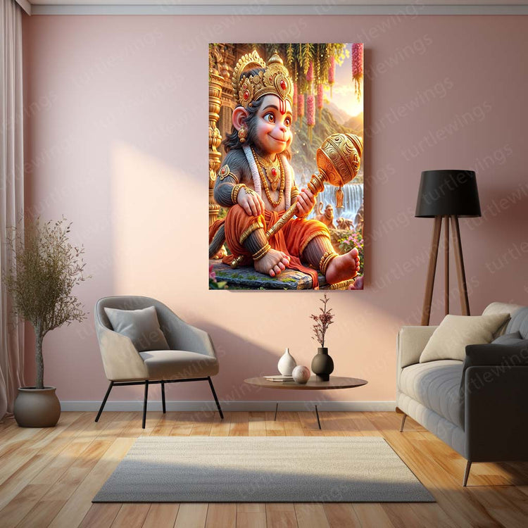 Lord Hanuman Metal Poster