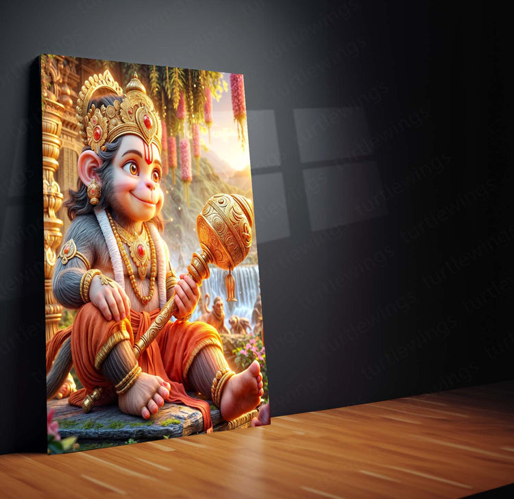 Lord Hanuman Metal Poster