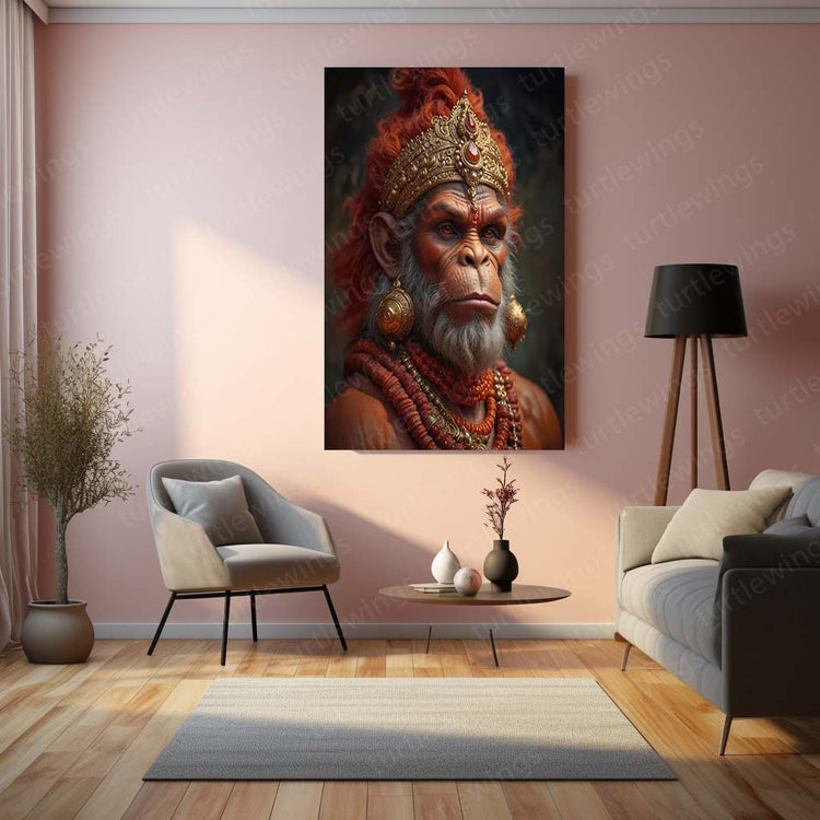 Lord Hanuman Metal Poster 7