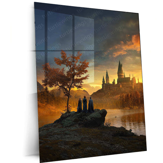 Hogwarts & Harry Potter Metal Poster – Magical Wizarding World Wall Art | Fantasy Decor - TURTLEWINGS 