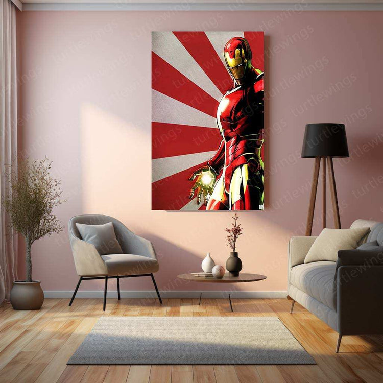 Iron Man by Nicollearl – A Bold and Modern Metal Poster - TURTLEWINGS 