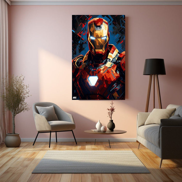 Turtlewings | Iron Man Marvel Metal Print | Superhero Wall Decor | HD Quality