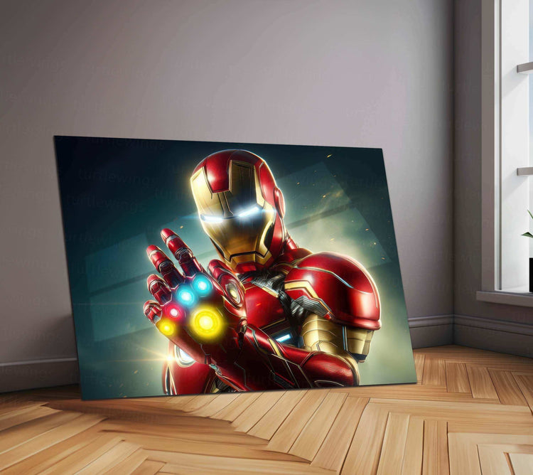 Iron Man Neon LED Metal Poster - TURTLEWINGS 