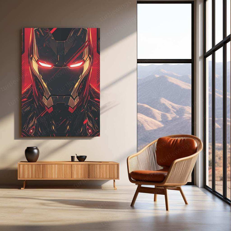 Iron Man Neon LED Metal Poster 2 - TURTLEWINGS 