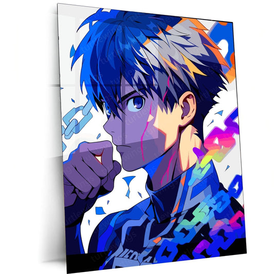 Isagi Yoichi Blue Lock Metal Poster | Soccer Star Art | Turtlewings Exclusive