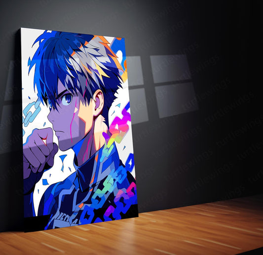 Isagi Yoichi Blue Lock Metal Poster | Soccer Star Art | Turtlewings Exclusive