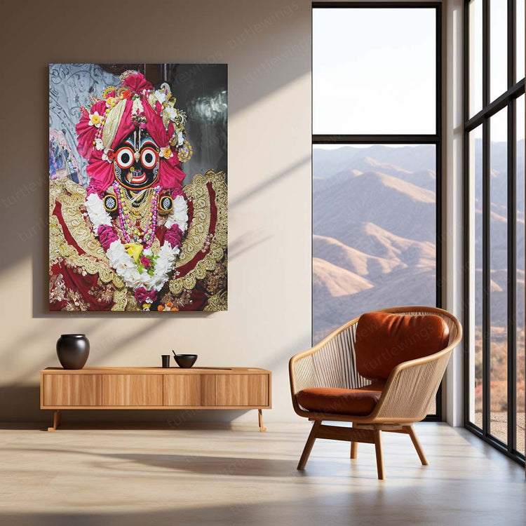 Lord Shri Krishna Metal Poster | Divine Art | HD Print 2