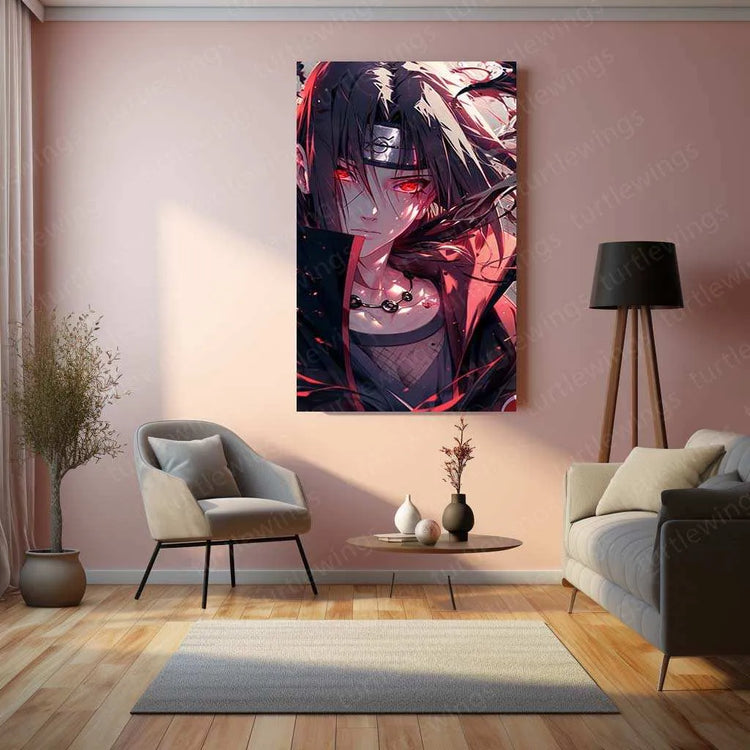 Itachi Uchiha Metal Poster – Naruto Shippuden | Legendary Ninja Wall Art - TURTLEWINGS 