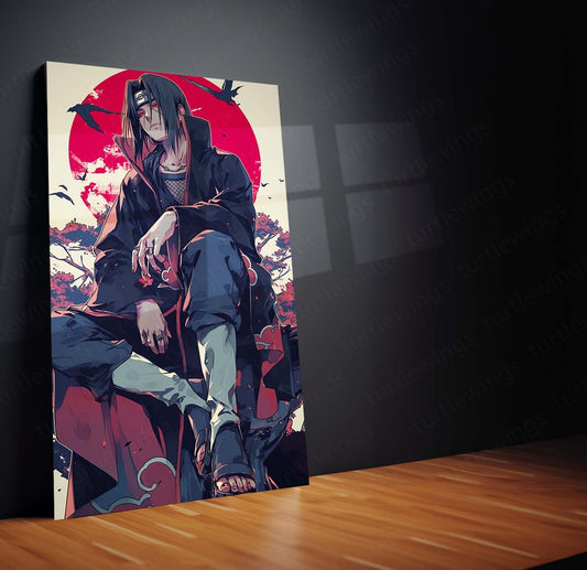 Itachi Uchiha Metal Poster | Naruto Uchiha Clan | HD Print 2