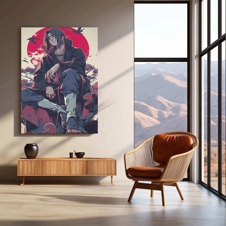 Itachi Uchiha Metal Poster – Naruto Shippuden | Legendary Ninja Wall Art 2 - TURTLEWINGS 