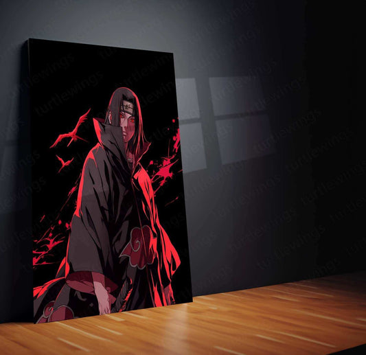 Itachi Uchiha Metal Poster – Akatsuki Naruto Wall Art - TURTLEWINGS 