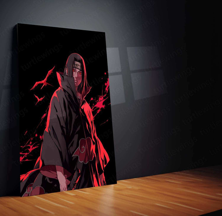 Itachi Uchiha Metal Poster – Akatsuki Naruto Wall Art - TURTLEWINGS 