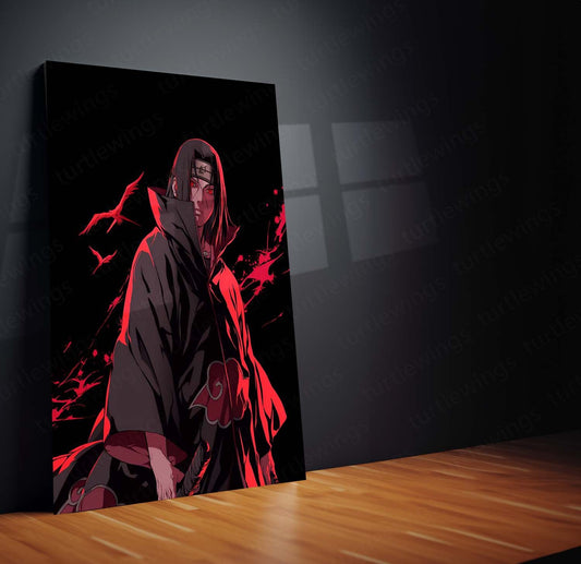 Itachi Uchiha Metal Poster | Legendary Anime Character | High-Quality Metal Print