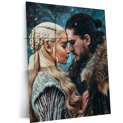 Jon Snow & Ygritte Metal Poster