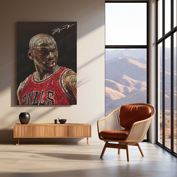 Michael Jordan: Legacy of Flight Metal Poster | Turtlewings Sports Legends