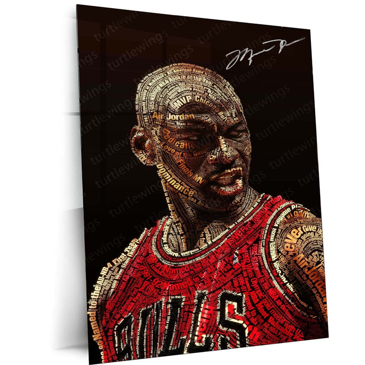 Michael Jordan: Legacy of Flight Metal Poster | Turtlewings Sports Legends