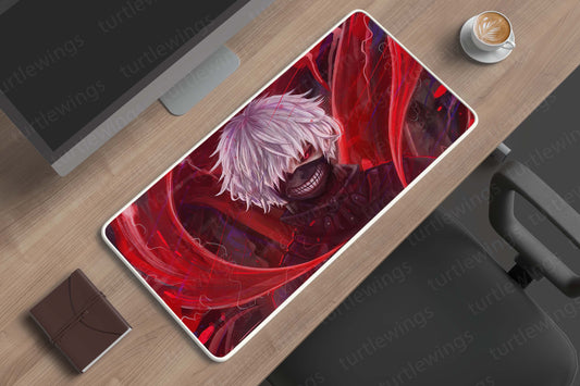 Kaneki Ken Tokyo Ghoul Deskmat | Dark and Mysterious Anime Art 3