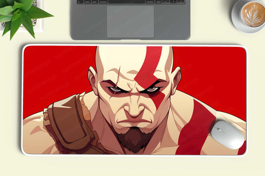 Kratos God of War Deskmat | Epic Spartan Warrior Design 2