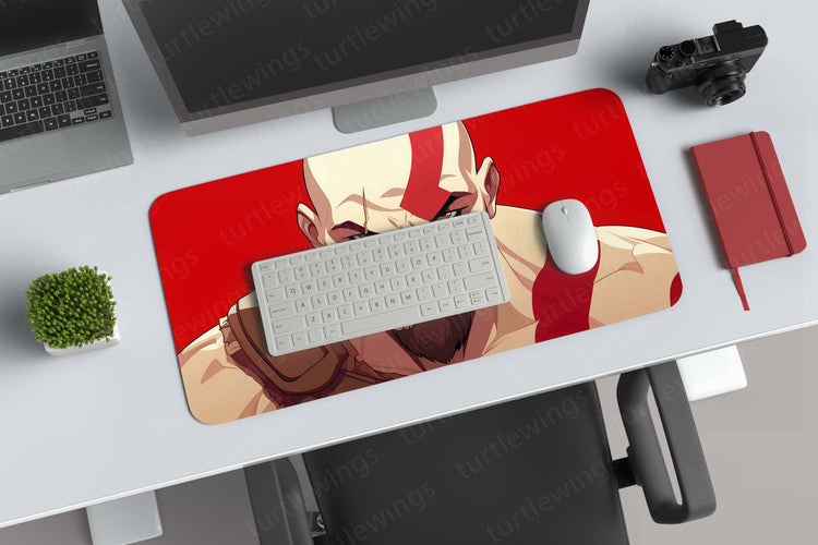 Kratos God of War Deskmat | Epic Spartan Warrior Design 2