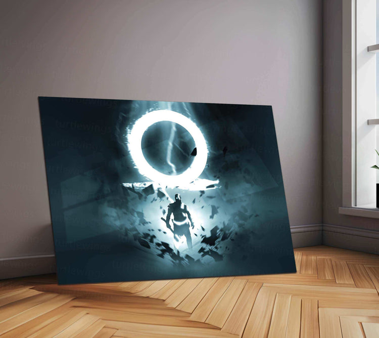 Kratos Triumph Neon LED Metal Poster - TURTLEWINGS 