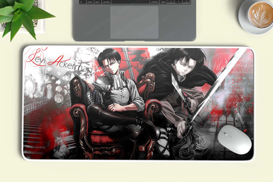 Levi Ackerman AOT Deskmat 3