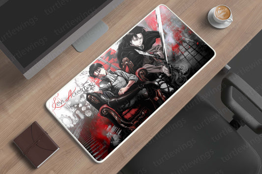 Levi Ackerman AOT Deskmat 3