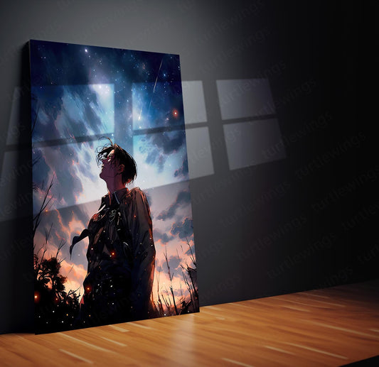 Levi Ackerman AOT Metal Poster | Warrior Art | Turtlewings Anime