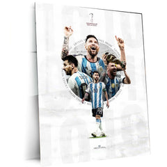 Lionel Messi Metal Frame – Legendary Football Wall Art