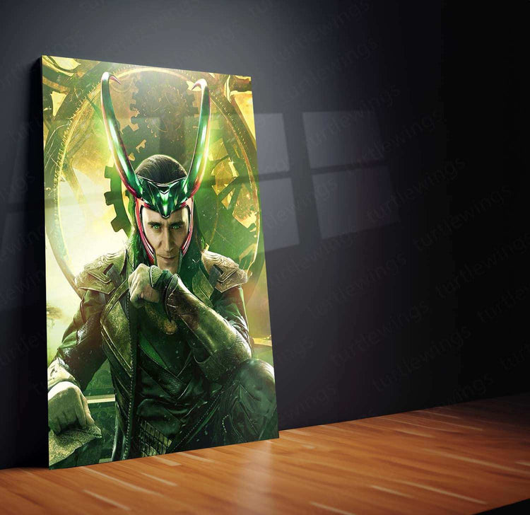 Loki Metal Poster | God of Mischief Wall Art | Marvel Villain PortraitLoki Metal Poster | God of Mischief Wall Art | Marvel Villain Portrait - TURTLEWINGS 