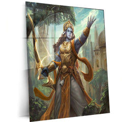 Lord Ram Metal Poster – Divine Hero of Ramayana | Spiritual Wall Art