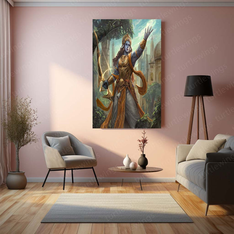 Lord Ram Metal Poster | Divine Wall Art | HD Print