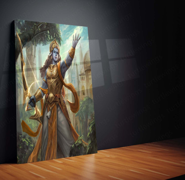 Lord Ram Metal Poster | Divine Wall Art | HD Print