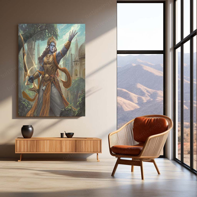 Lord Ram Metal Poster | Divine Wall Art | HD Print