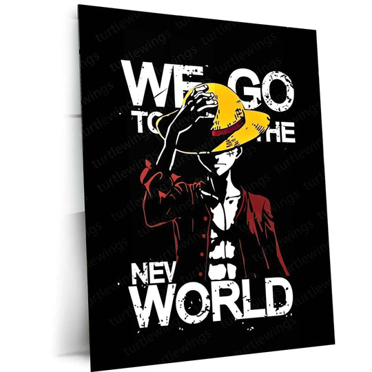 Pirate's Resolve - Luffy Quote Metal Poster | One Piece Wall Art | HD Quality