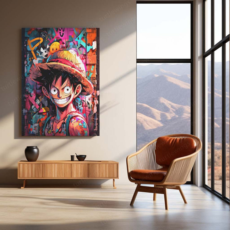 Pirate's Resolve - Luffy Metal Poster | One Piece Wall Art | HD Quality