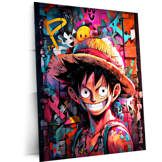 Pirate's Resolve - Luffy Metal Poster | One Piece Wall Art | HD Quality