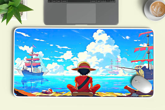 Luffy OnePBackdrop - Set Sail with the King of the Pirates