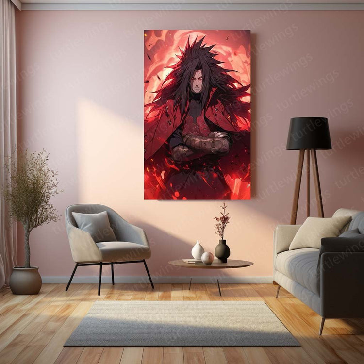 Eternal Darkness - Madara Uchiha Naruto Anime Metal Poster | Shinobi Wall Art | HD Quality 02