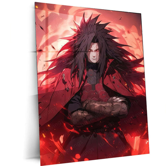 Eternal Darkness - Madara Uchiha Naruto Anime Metal Poster | Shinobi Wall Art | HD Quality 02