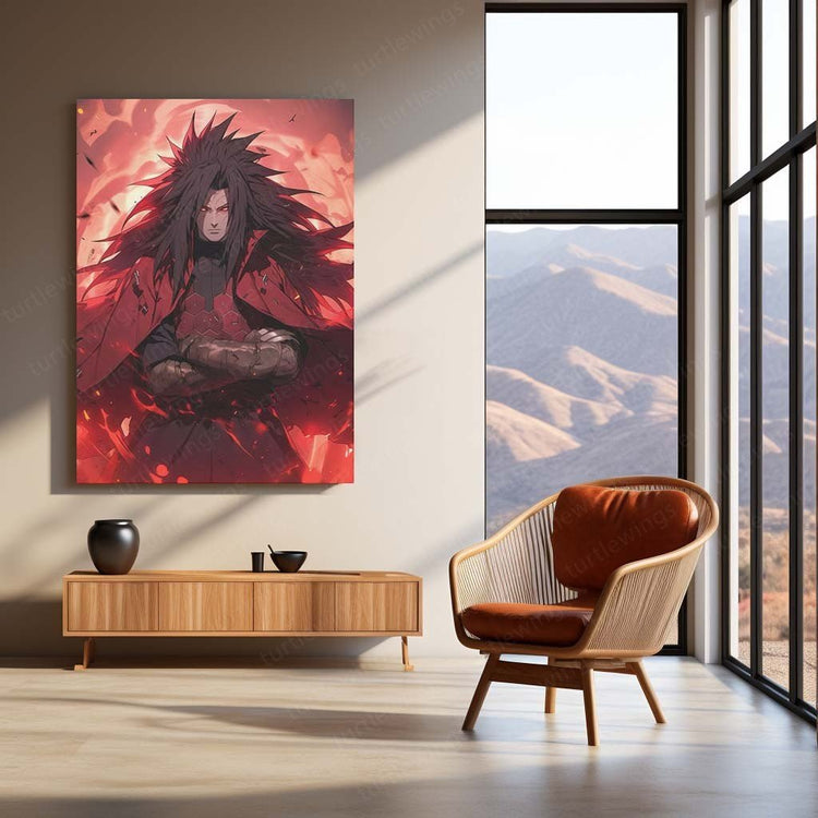 Eternal Darkness - Madara Uchiha Naruto Anime Metal Poster | Shinobi Wall Art | HD Quality 02