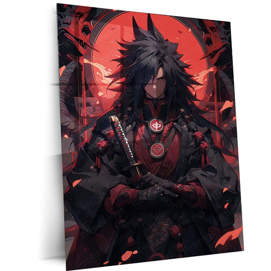 Eternal Darkness - Madara Uchiha Naruto Anime Metal Poster | Shinobi Wall Art | HD Quality 03