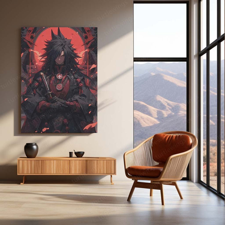 Eternal Darkness - Madara Uchiha Naruto Anime Metal Poster | Shinobi Wall Art | HD Quality 03