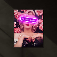 Marilyn Monroe Neon LED Metal Poster